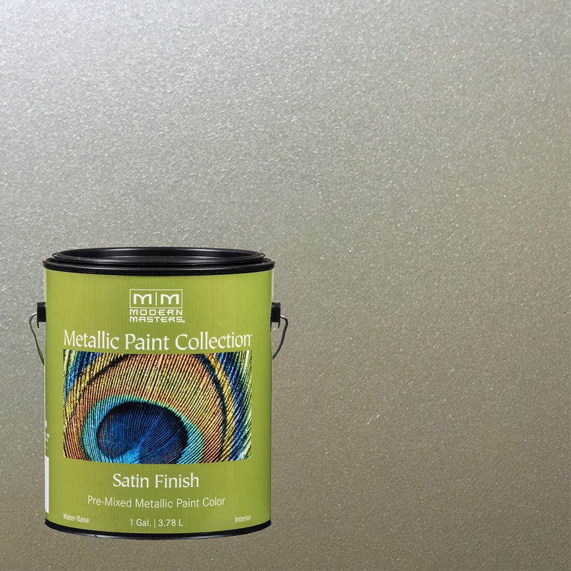 Modern Masters 1 gal Modern Masters ME206 Champagne Metallic Paint Collection, Satin Water-Based Decorative Metallic Paint - Image 2